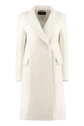 Alberta Ferretti Double-Breasted Back-Slit Coat