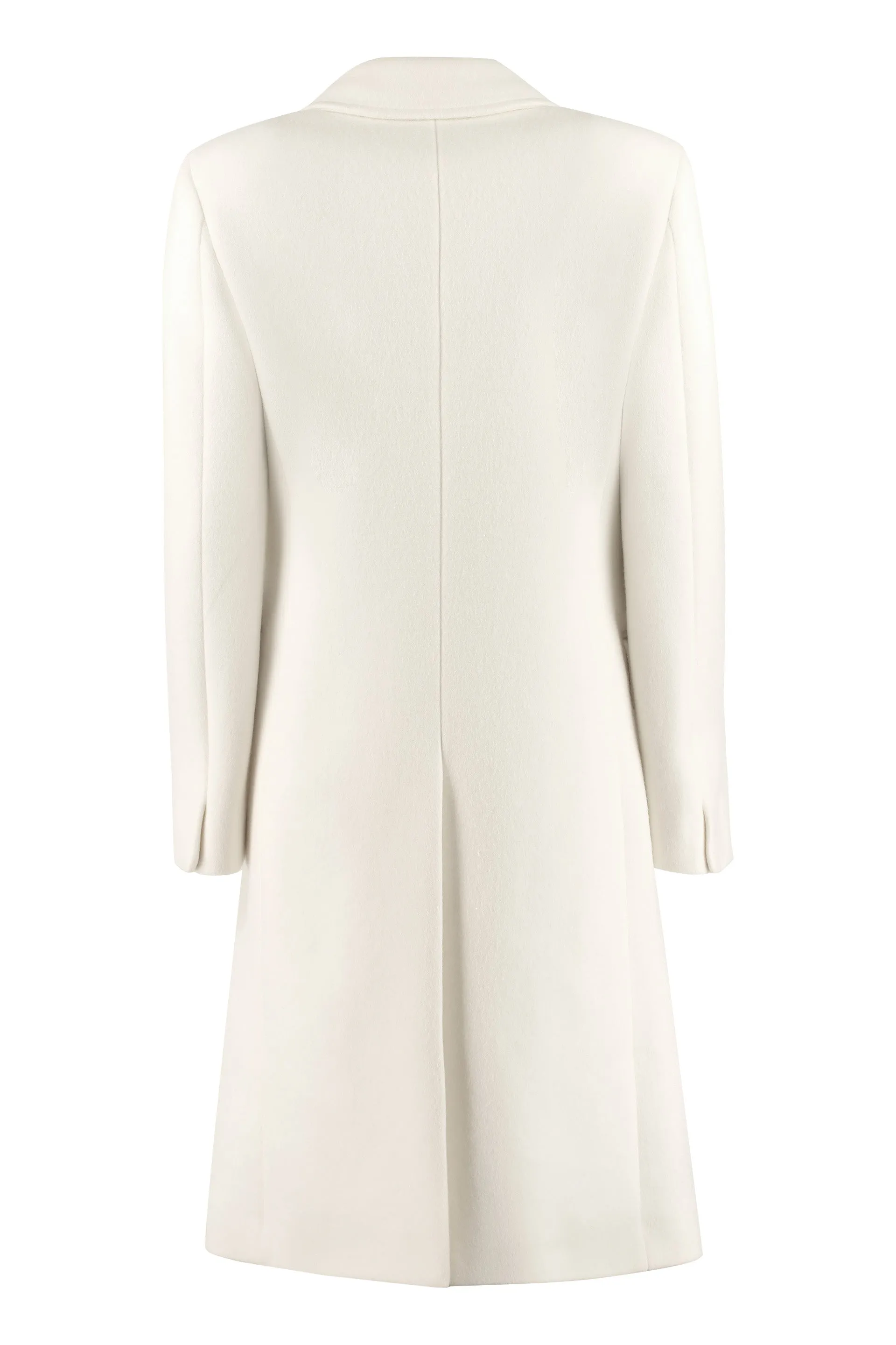 Alberta Ferretti Double-Breasted Back-Slit Coat