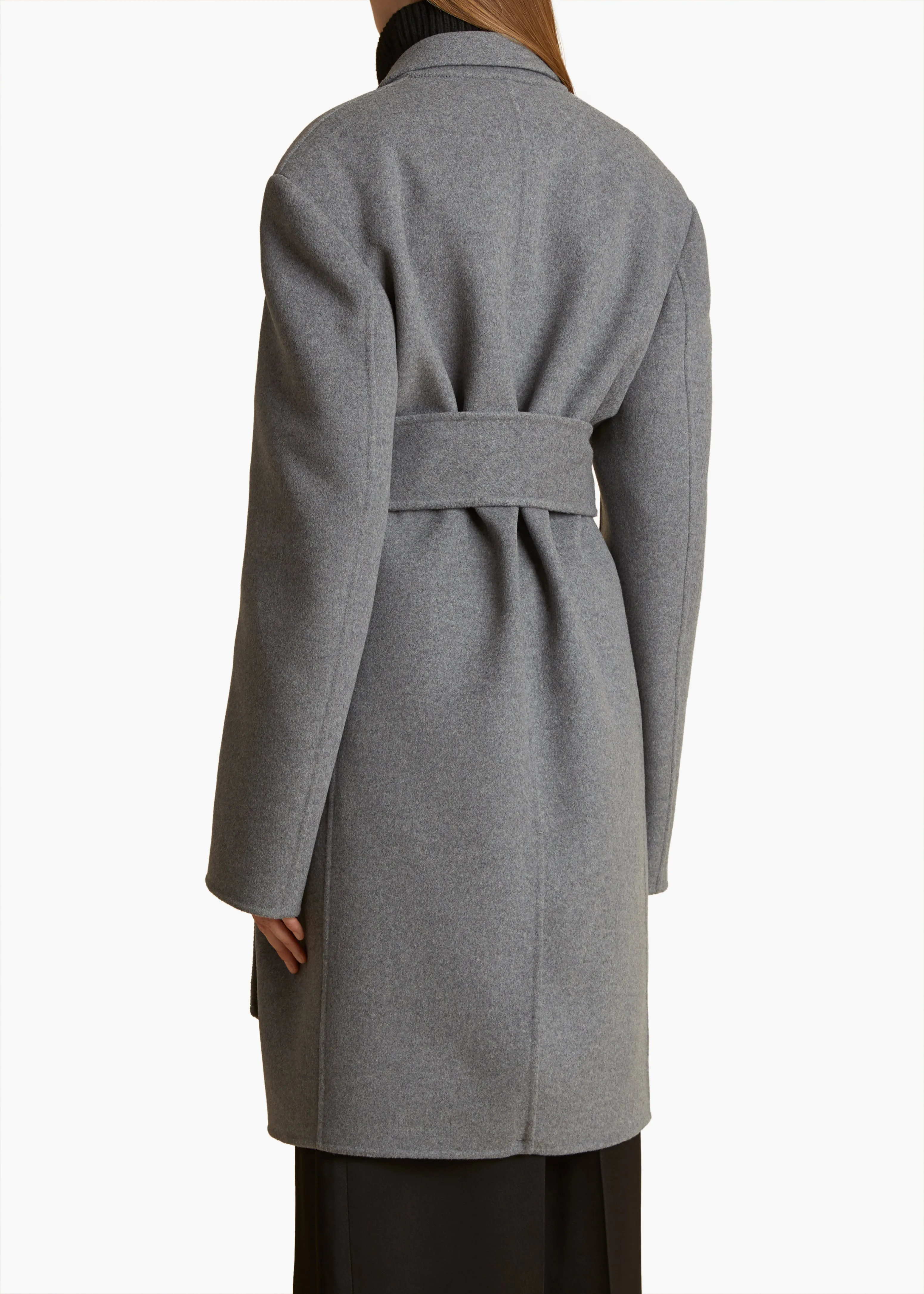 Annly Coat in Grey Melange