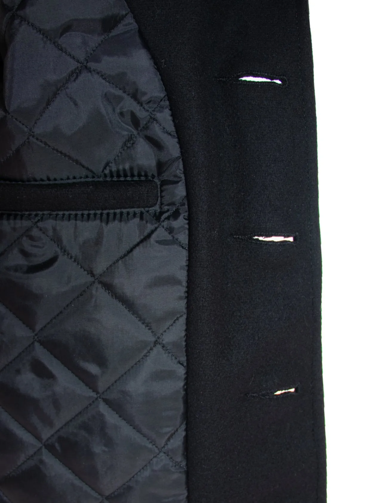 Classic Melton Wool Navy Pea Coat