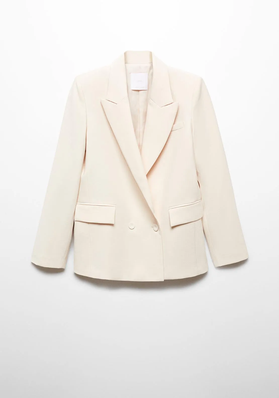 Double-breasted suit blazer