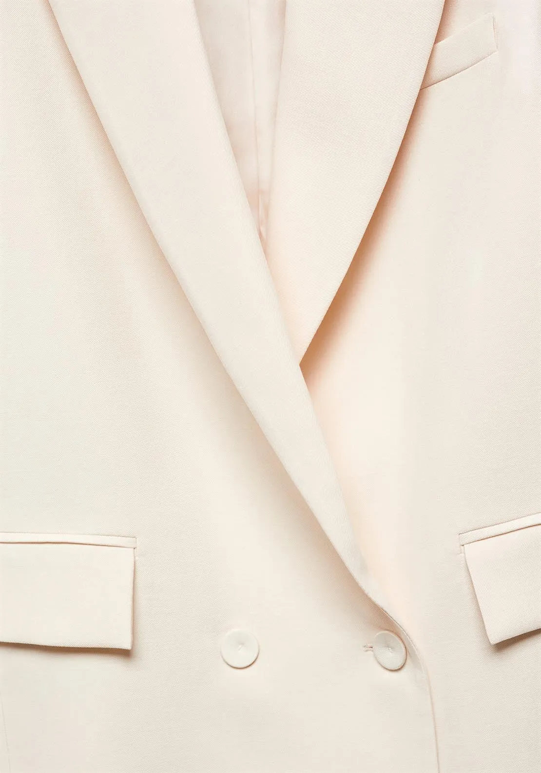 Double-breasted suit blazer