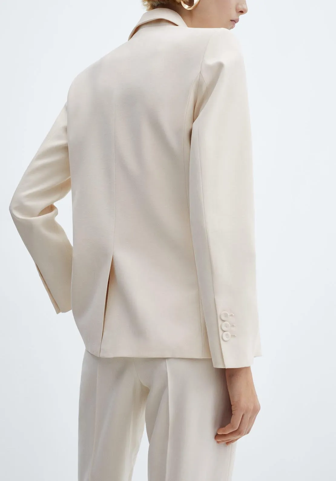 Double-breasted suit blazer