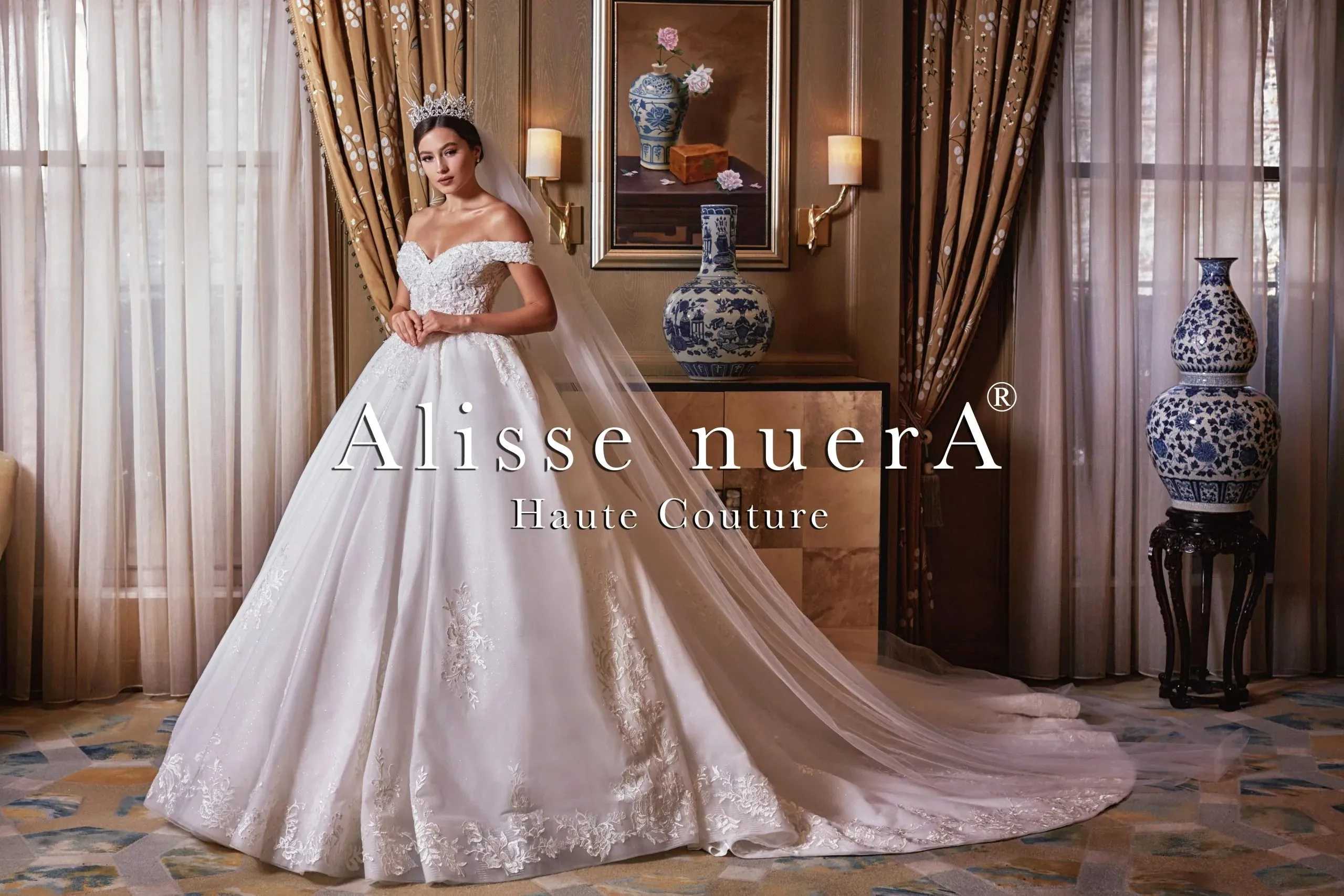 Empire Waist Ball Gown Princess Wedding Dress