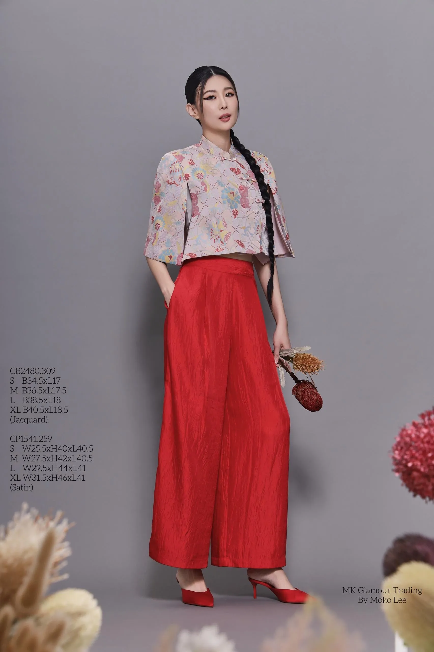 Feng Oriental Cape Top
