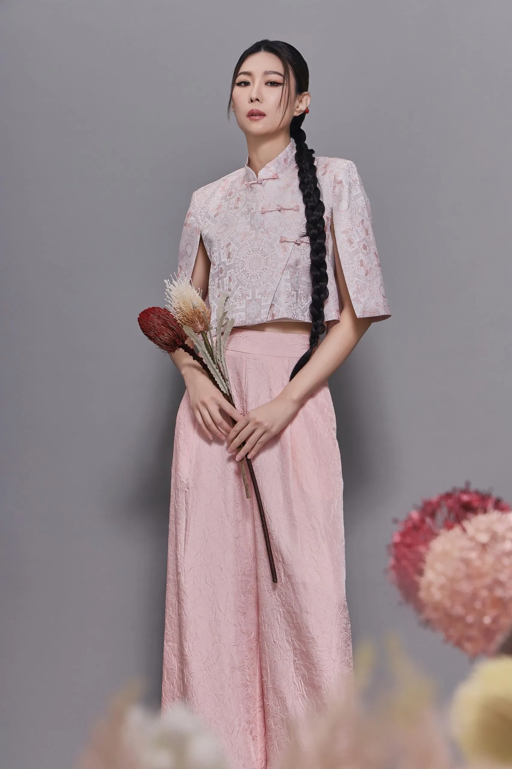 Feng Oriental Cape Top