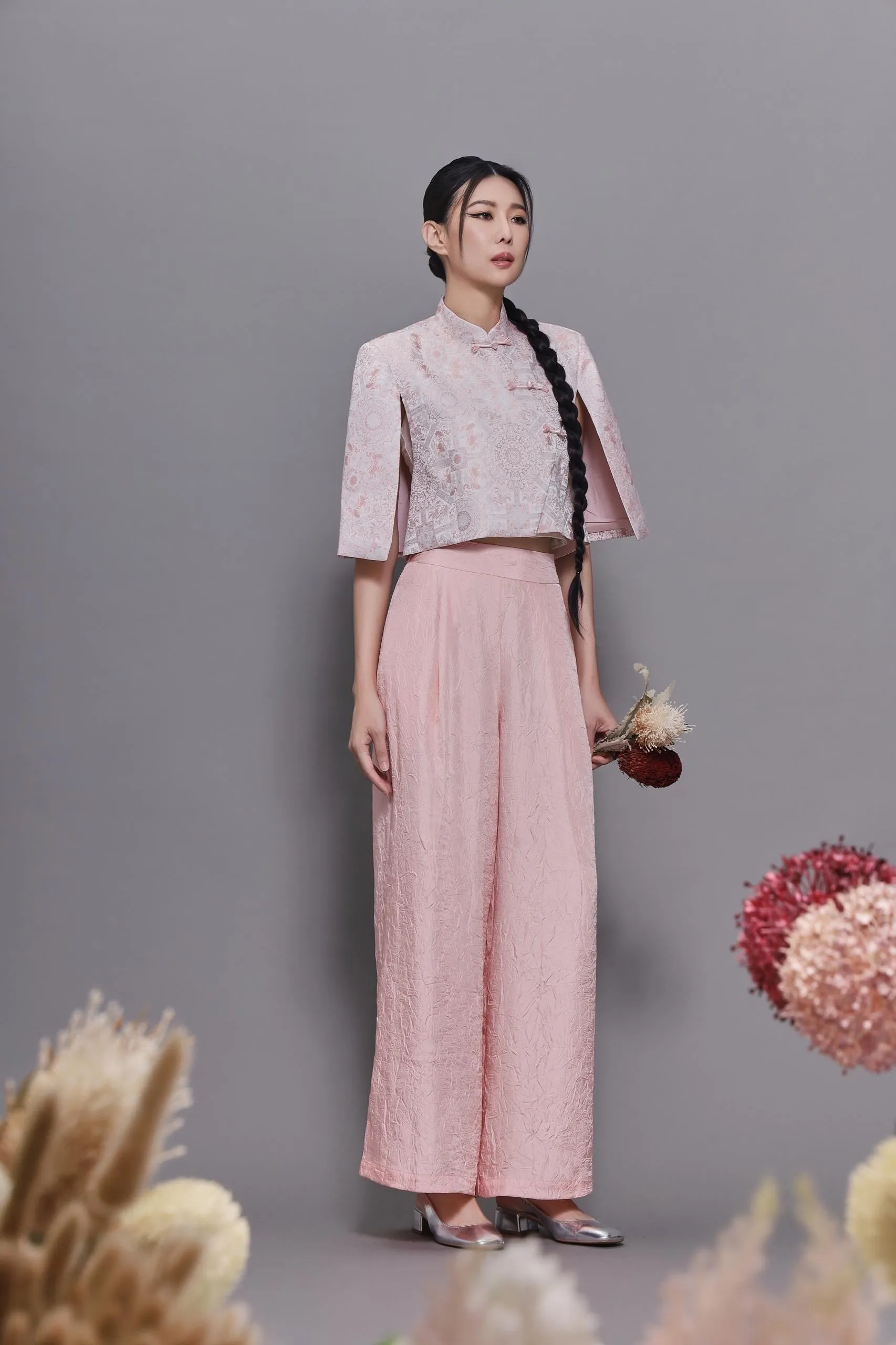 Feng Oriental Cape Top