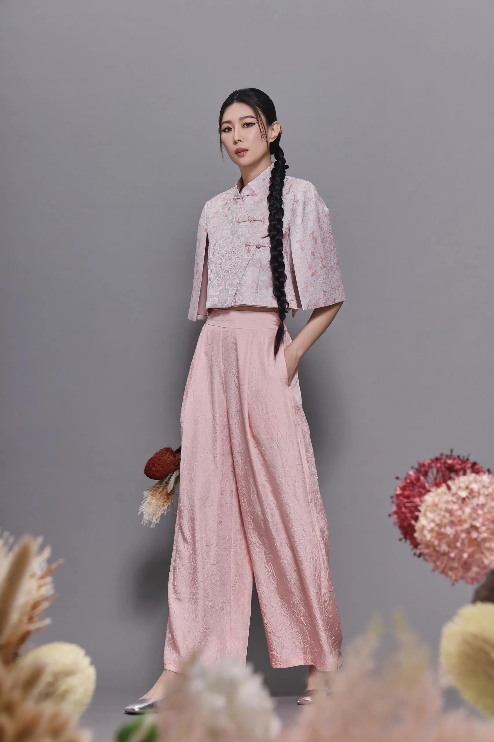 Feng Oriental Cape Top