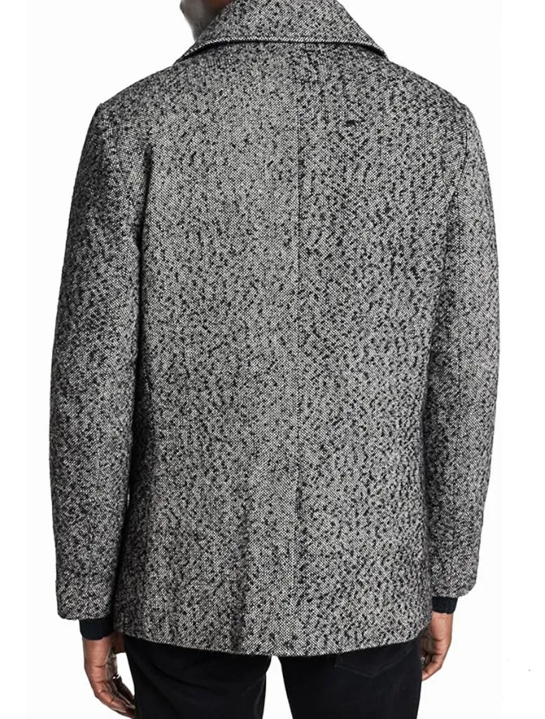 HARDEN PEACOAT IN NEP WOOL - JOHN VARVATOS