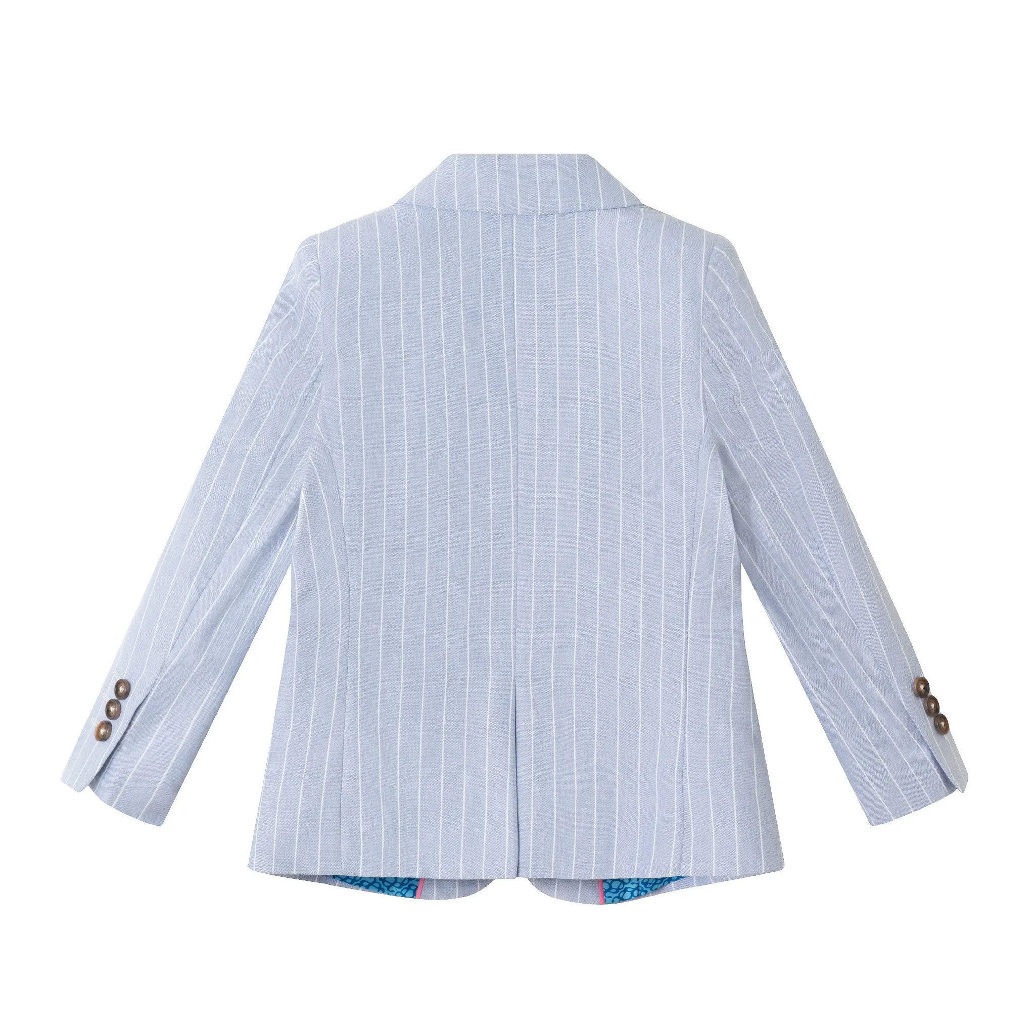 Kids (2-8) Suit Set | Blue Pinstripe