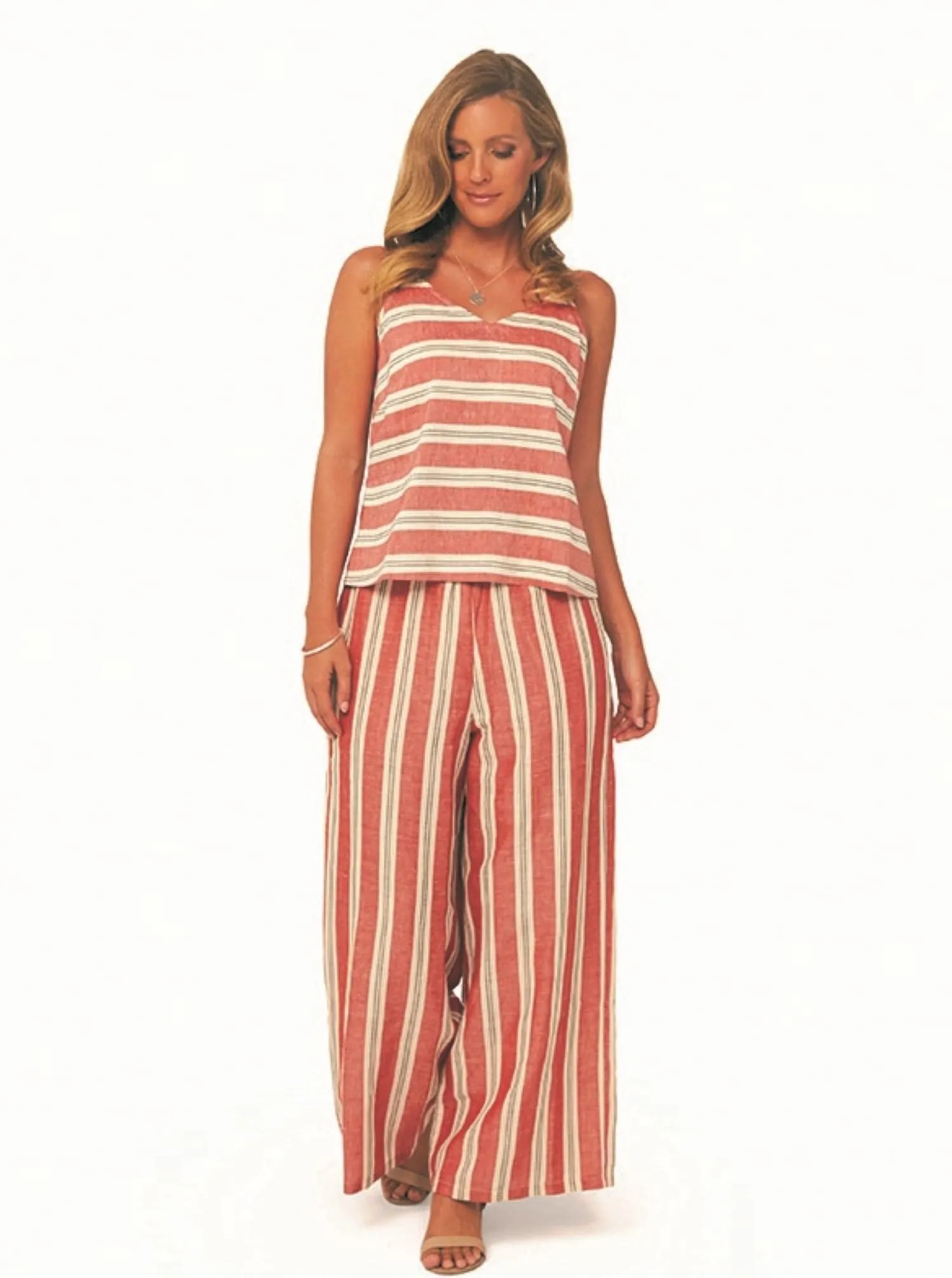 KLARA Pants | Red Stripe