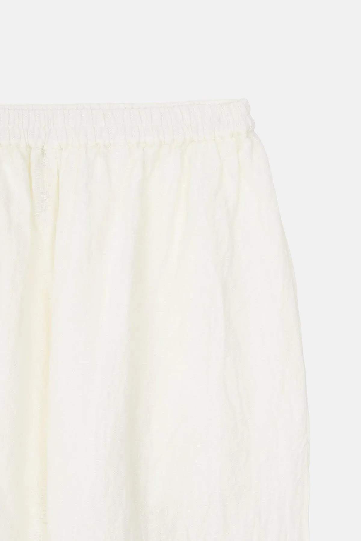 Linen wide-legged pants