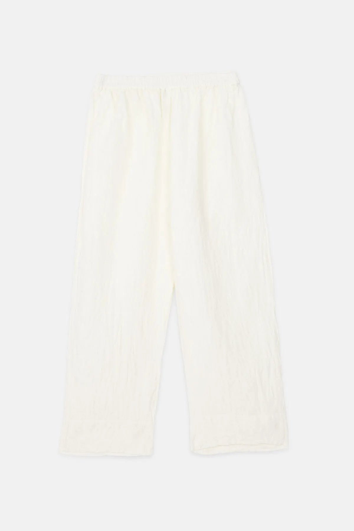 Linen wide-legged pants