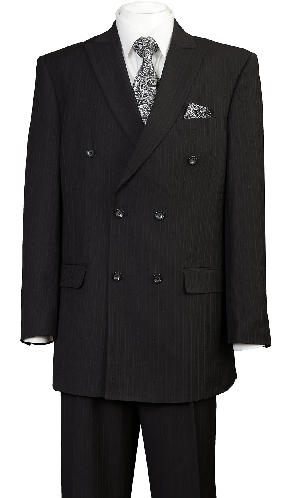 Milano Moda 5911-BLK Mens Suit