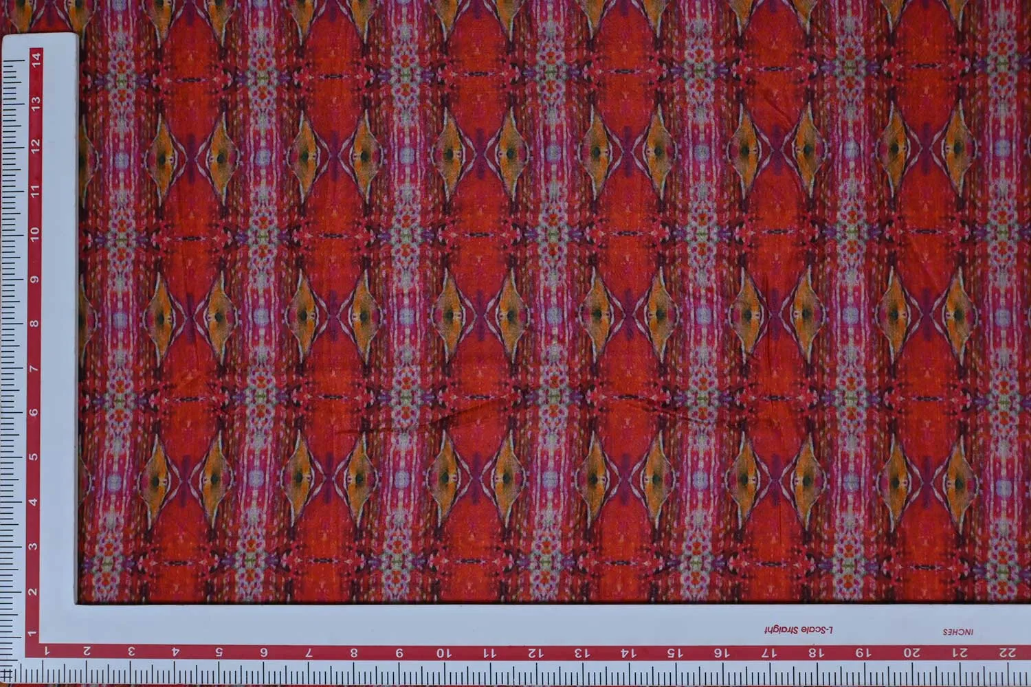 Multicolor Stripes Printed Cotton Silk Fabric