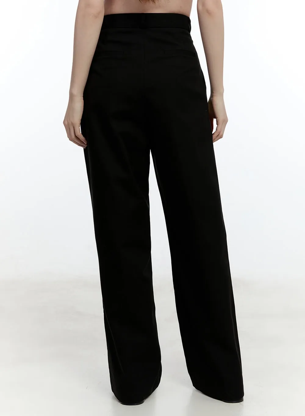 Pintuck Cotton Tailored Trousers CM521