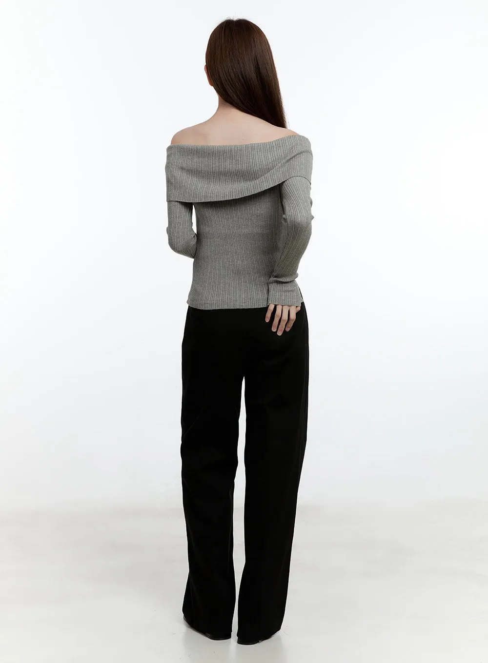 Pintuck Cotton Tailored Trousers CM521