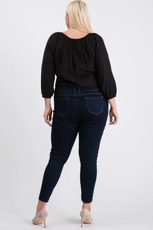 Pre-Order Shirred Top W/ Bottom Tie