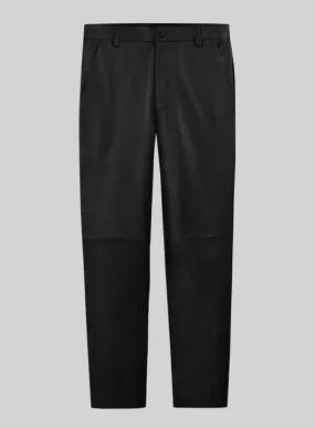 Rich Black Leather Trousers