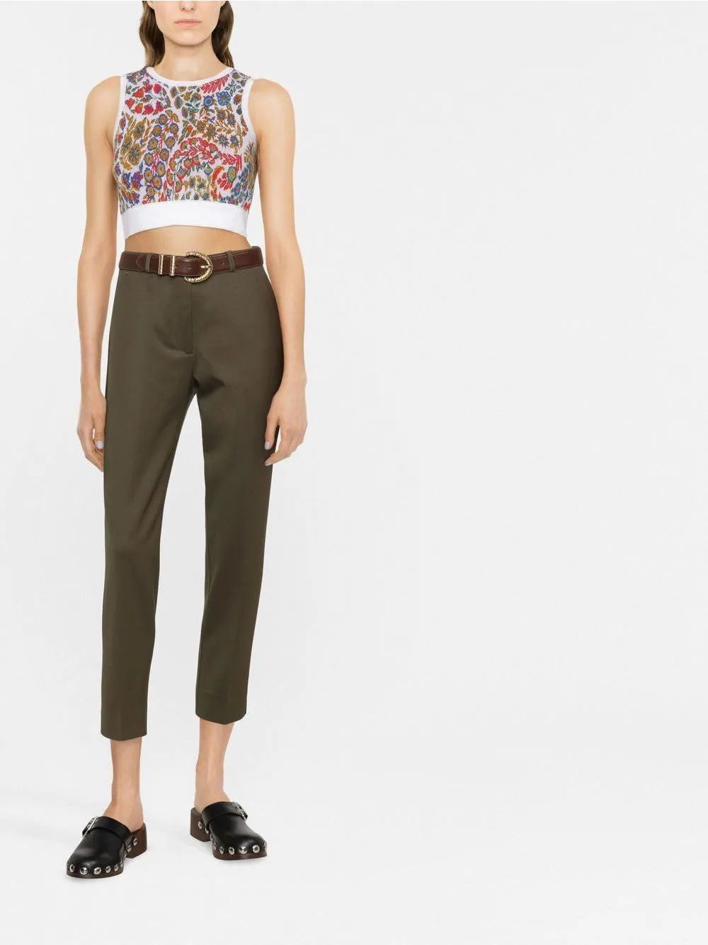 Tailored cropped trousers