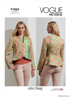 Vogue Pattern V1865 Misses' Jacket