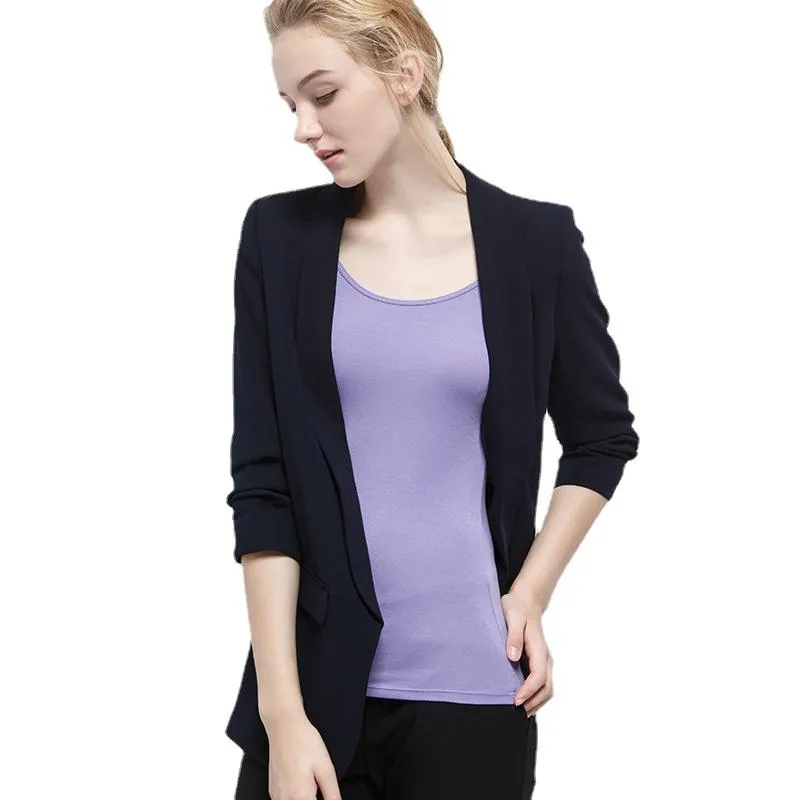 Womens Scoop Neck Long Sleeve Tee Tops Cotton T-Shirts Blouses